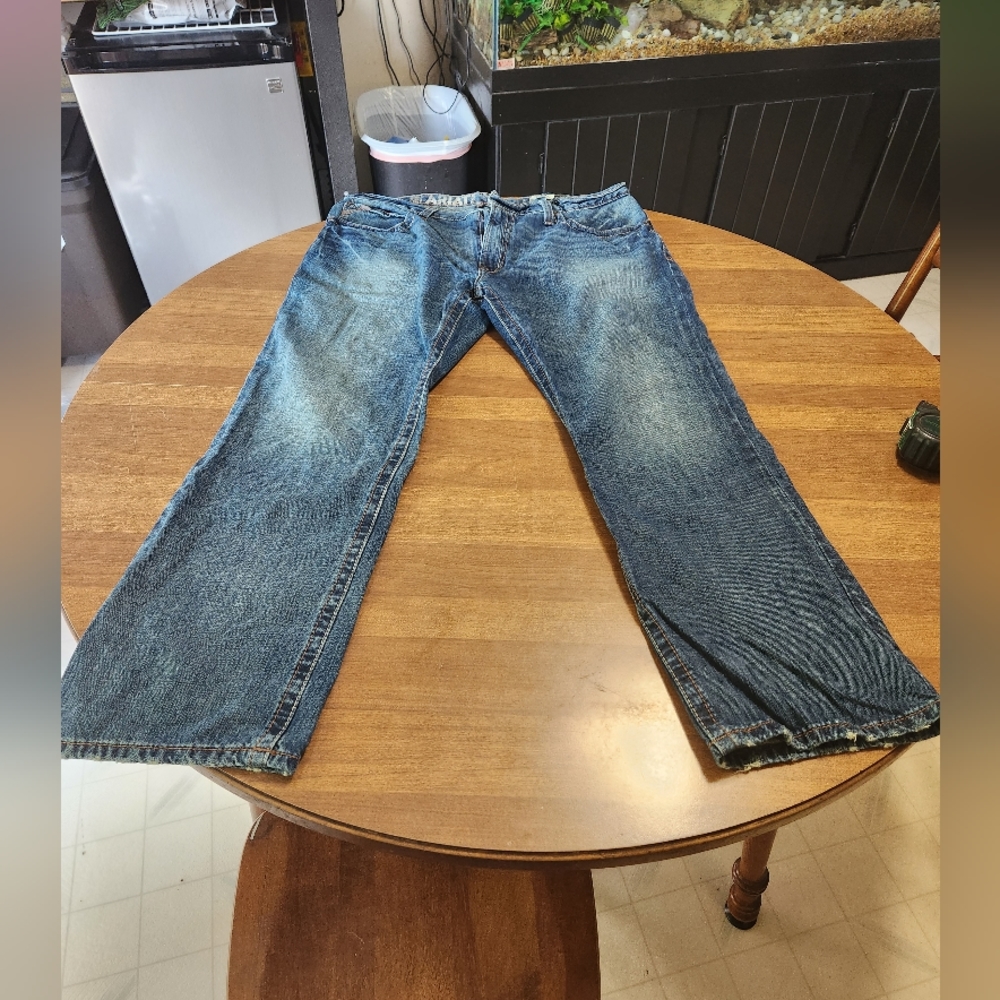 Mens ariat boot cut jeans 40x32